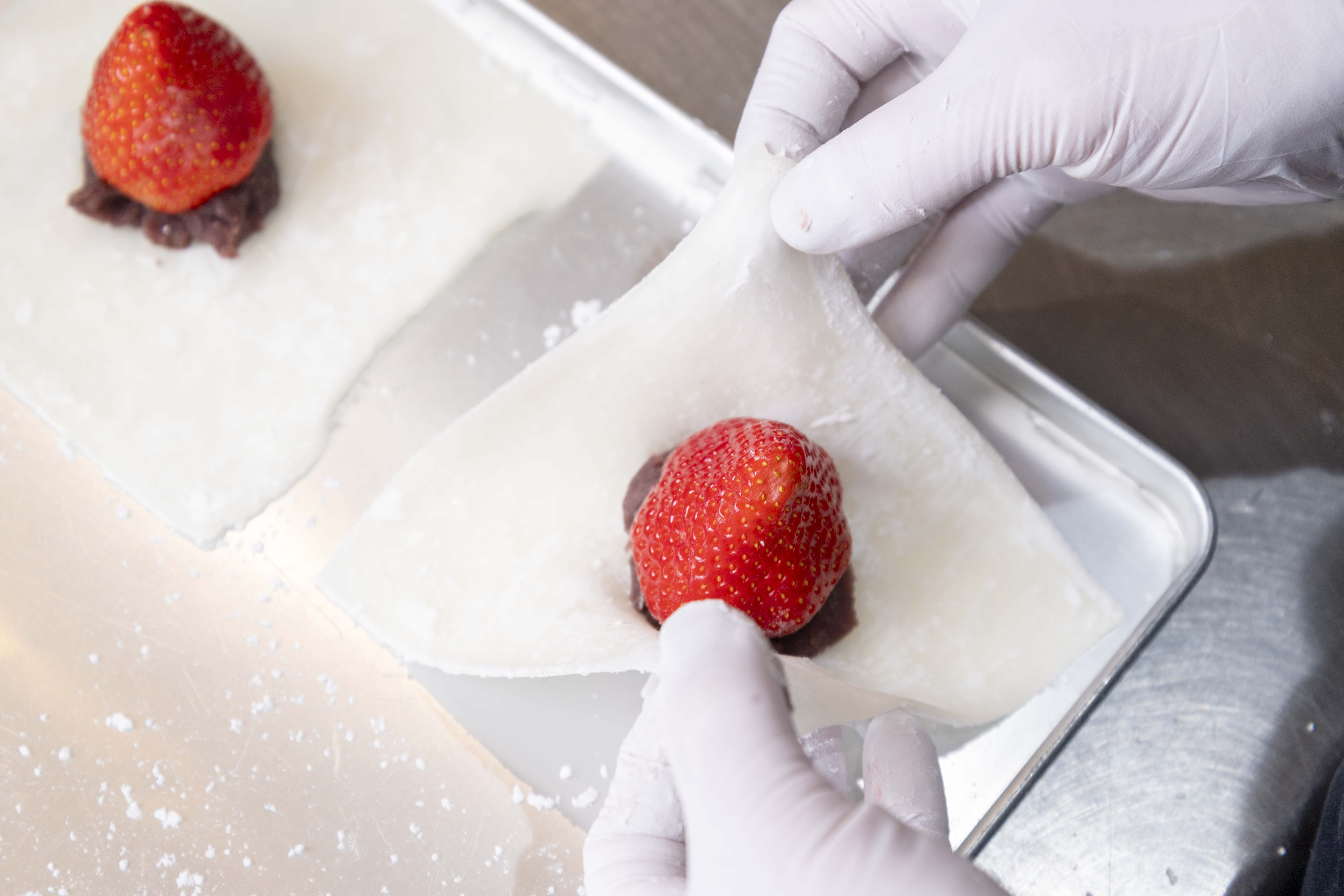 いちご大福の製造