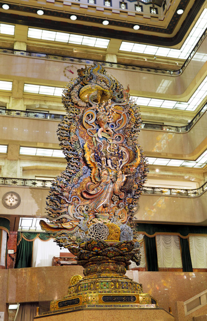 一刀彫　天女像 一刀彫 天女像