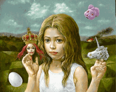 高田美苗さん（画家）「ローズ・イン・タイドランド」（２００５年）