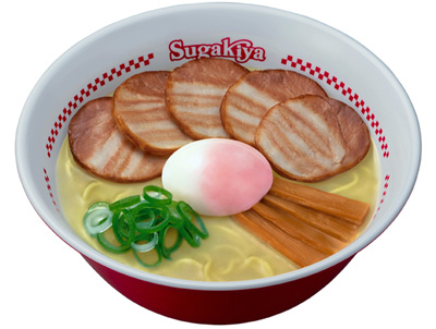 「スガキヤ」の特製ラーメン