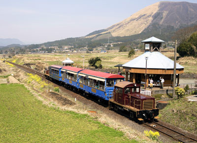 南阿蘇水の生まれる里白水高原駅（熊本県、南阿蘇鉄道高森線）