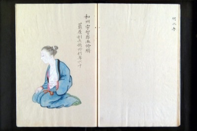 「華岡塾巖（がん）着色図　写本」