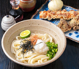 「恩家（おんや）」の釜あげしょう油