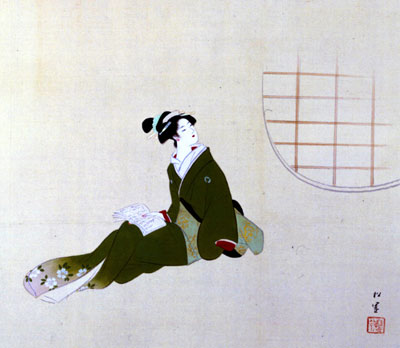 上村松園「時鳥一声（ほととぎすひとこえ）」