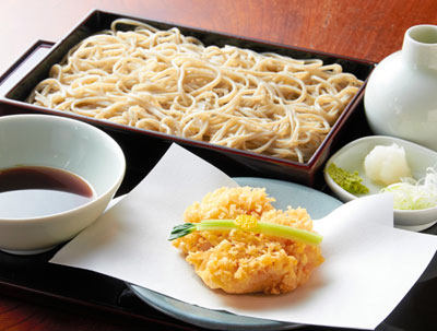 「利庵」の天せいろう