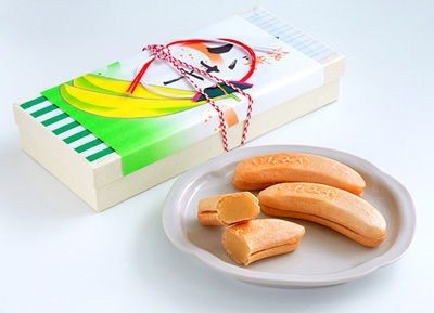 「いなみや菓子店」のバナナ最中