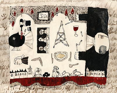 網代幸介さん（絵本作家・画家）「奇人たちの晩餐会」（１９９８年）