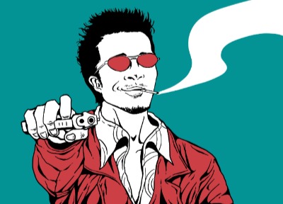 塩谷歩波さん（イラストレーター）「ファイト・クラブ」（１９９９年）