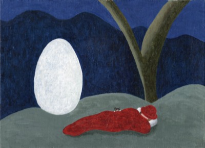 成瀬政博さん（画家、イラストレーター）<br>「卵」（２００７年）