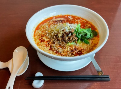 「中国四川料理　蜀彩」の豆乳入り担々麺