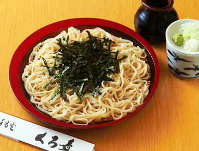 「くろ麦」のざるそば