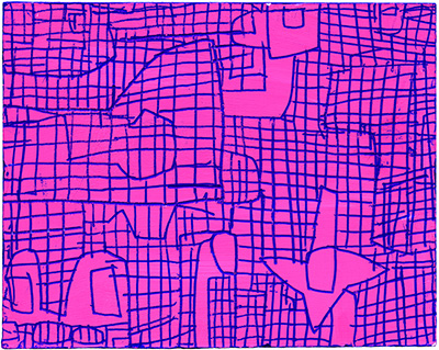 松林誠さん（版画家）「ＢＬＵＥ」（１９９３年）