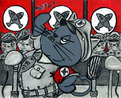 加藤秀之さん（イラストレーター）「独裁者」（１９４０年）