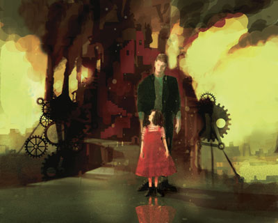 牧野千穂さん（画家）「ロスト・チルドレン」（１９９５年）