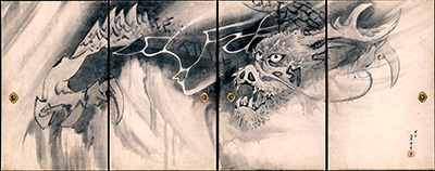 襖（ふすま）絵　串本応挙芦雪館
