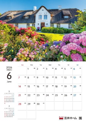 三井ホーム「世界の家　カレンダー」