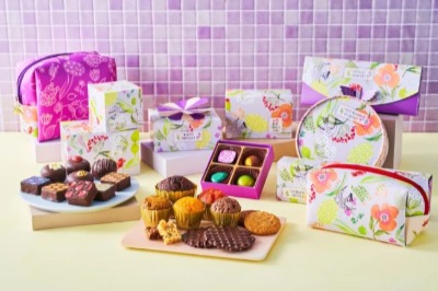 人気デザイナーとコラボしたスィーツの限定ギフト「ポーチ入りミニトリュフケーキ6個セット」