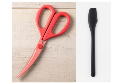 キッチンバサミとヘラのセット