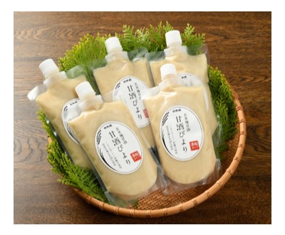 料理にも使える、有機玄米から作られた甘酒