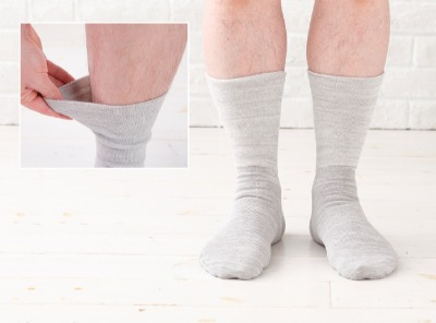 男性用柔らかくて締め付けない靴下