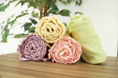 高い吸水力のあるフェースタオル